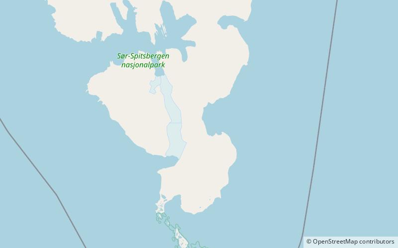 vasilevbreen sor spitsbergen national park location map