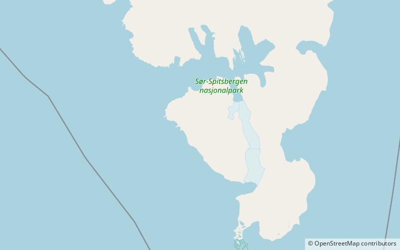 slaklidalen parc national de sor spitsbergen location map