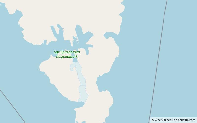 svanhildpasset parc national de sor spitsbergen location map