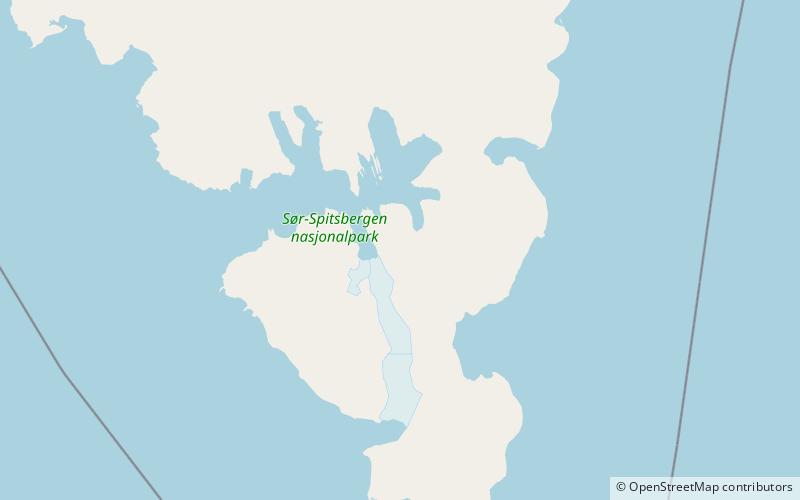 bredichinryggen sor spitsbergen nationalpark location map