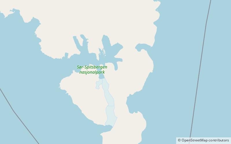 mendeleevbreen park narodowy sor spitsbergen location map