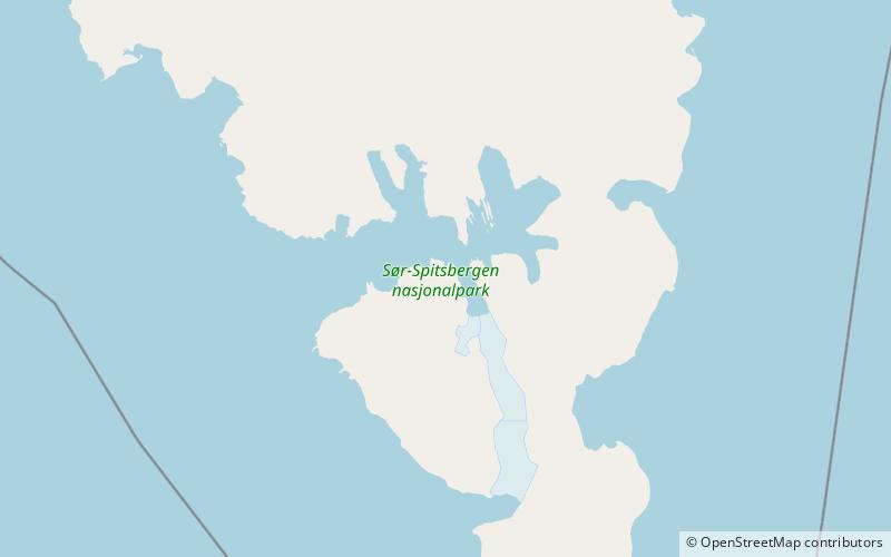 petersbreen park narodowy sor spitsbergen location map