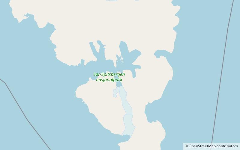 meranfjellet parque nacional sor spitsbergen location map