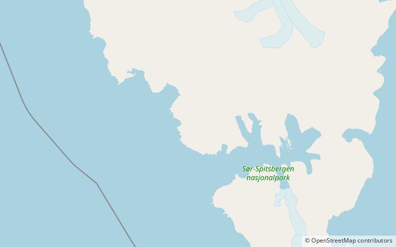 werenskioldbreen sor spitsbergen national park location map