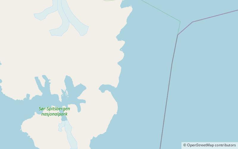 stellingfjellet park narodowy sor spitsbergen location map