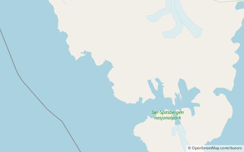 tonefjellet parc national de sor spitsbergen location map