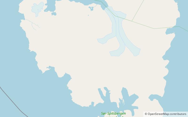 ostra bramatoppen sor spitsbergen national park location map
