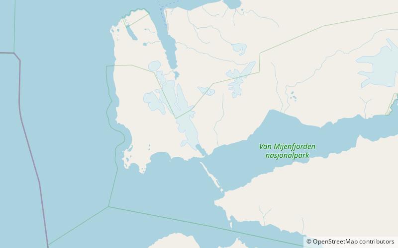 sefstromkammen nordenskiold land nationalpark location map