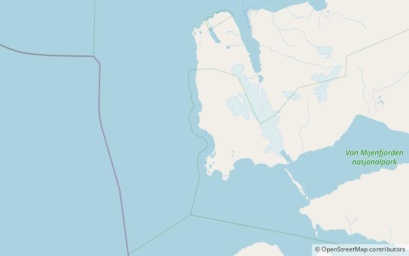 femvatna nordenskiold land national park location map