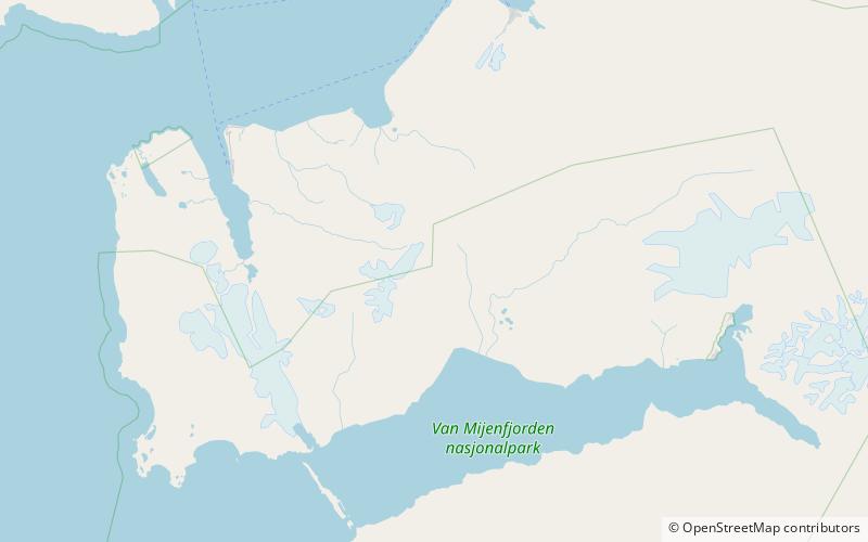 sinaiberget nordenskiold land national park location map