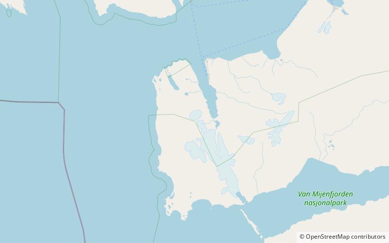 Qvigstadfjellet location map