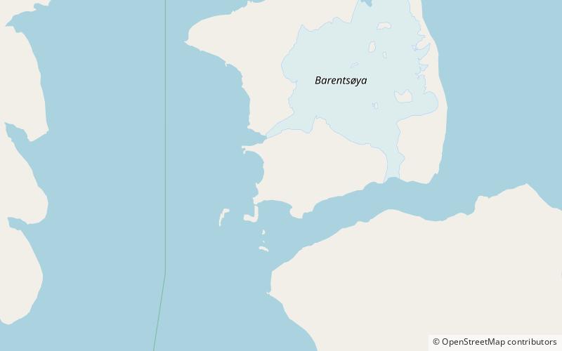 krefftberget isla de barents location map