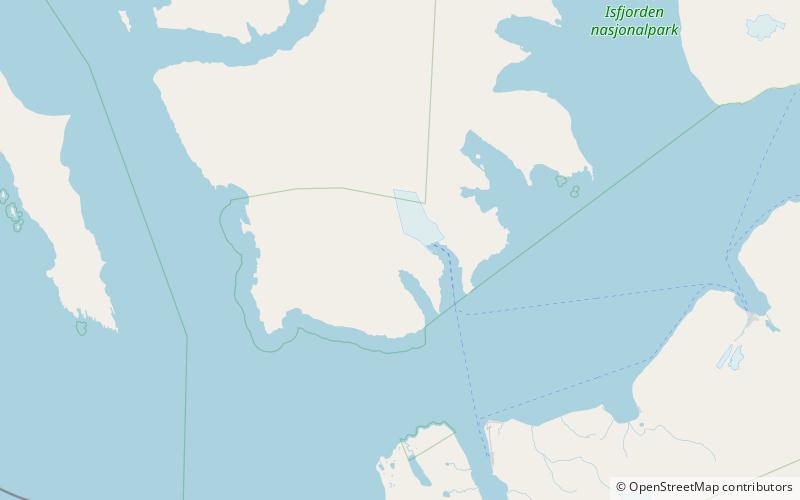 geologryggen nordre isfjorden national park location map