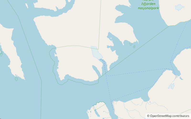 klaratoppen nordre isfjorden nationalpark location map