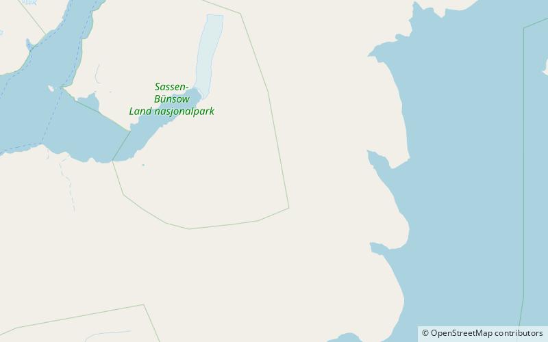 moskusryggen park narodowy sassen bunsow land location map