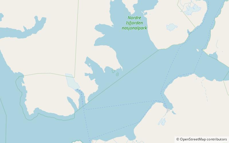 boheman bird sanctuary nordre isfjorden nationalpark location map