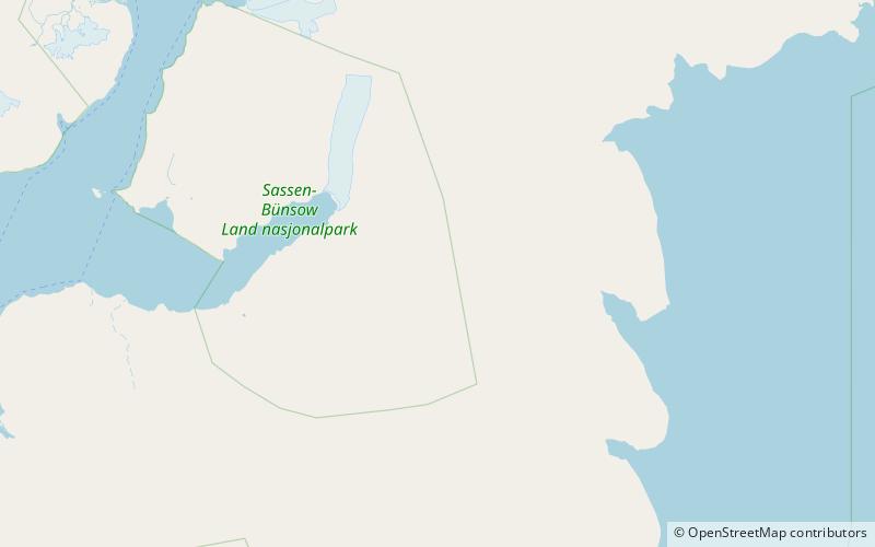 fimbulisen parc national de sassen bunsow land location map