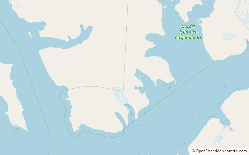 gestriklandkammen nordre isfjorden national park location map