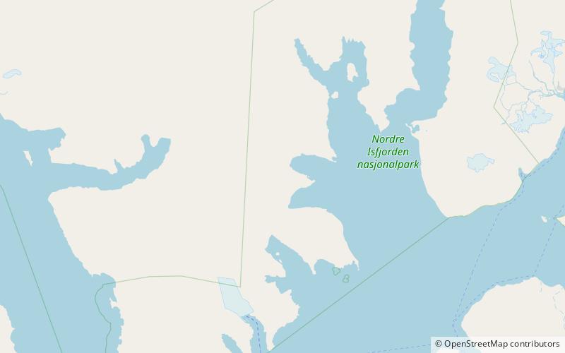 mediumfjellet nordre isfjorden nationalpark location map