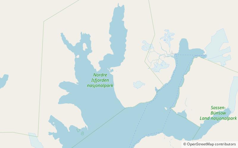 idodalen nordre isfjorden nationalpark location map