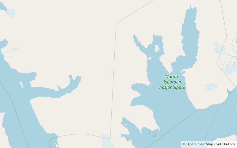 ragundafjellet nordre isfjorden national park location map