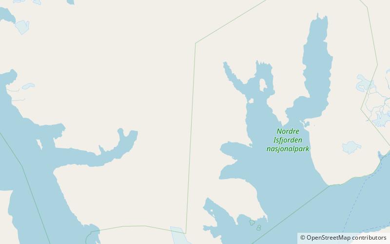stugunfjellet nordre isfjorden nationalpark location map
