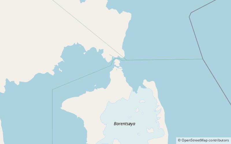 frankenhalvoya wyspa barentsa location map