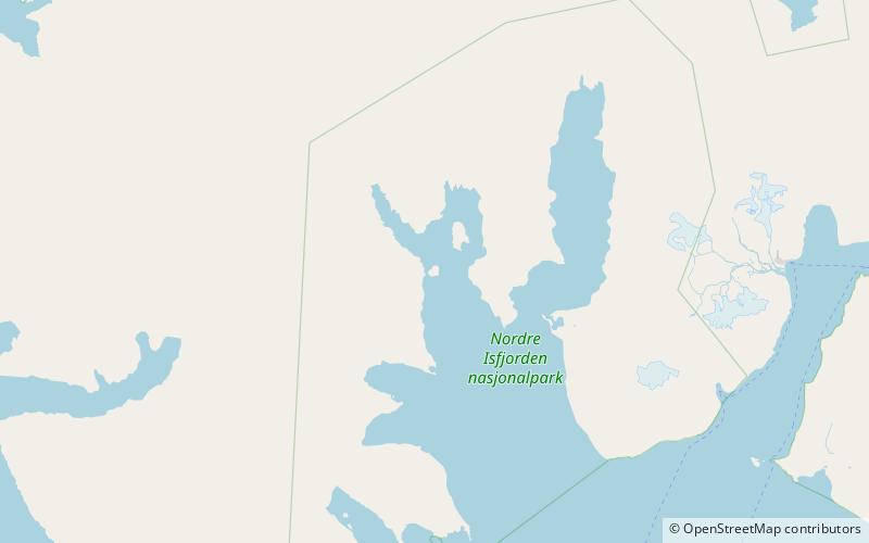 flintholmen nordre isfjorden national park location map