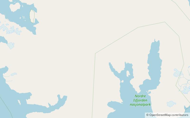 sefstrombreen nordre isfjorden nationalpark location map
