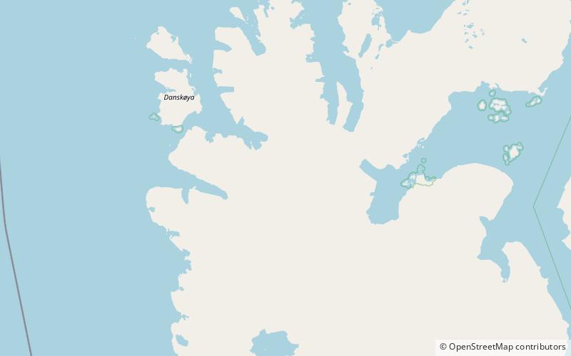 hornemantoppen parc national de nordvest spitsbergen location map