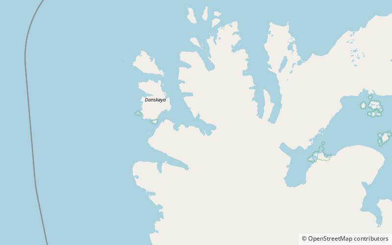 bjornfjorden nordvest spitsbergen nationalpark location map