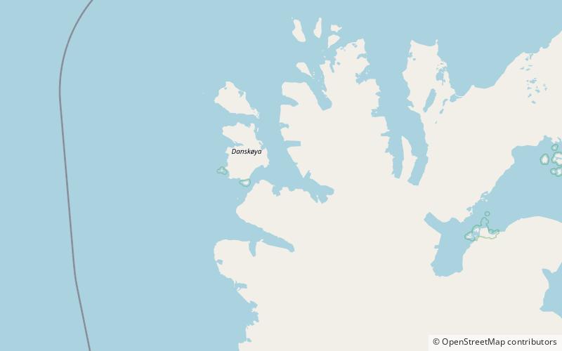 smeerenburgfjorden parque nacional nordvest spitsbergen location map