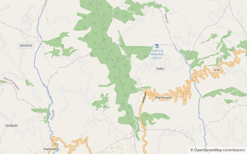 hyatung falls location map