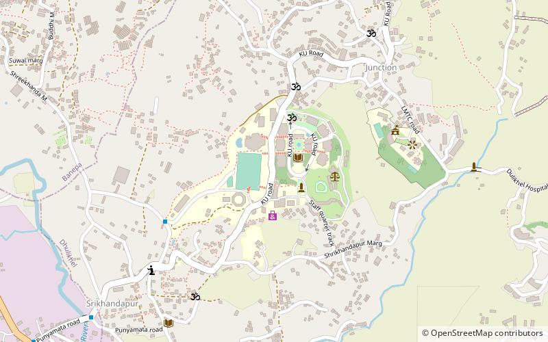 Kathmandu University location map