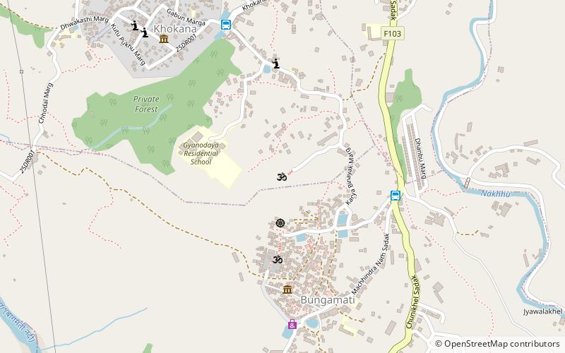 karya binayak temple kathmandu location map