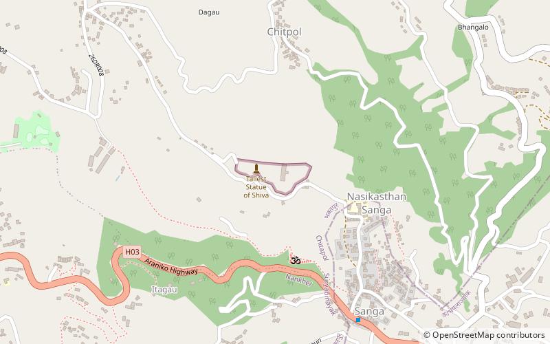 Kailashnath-Mahadev-Statue location map