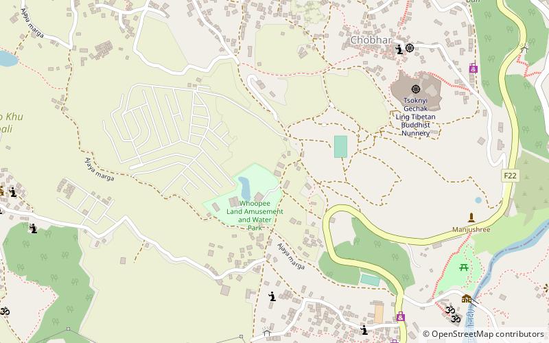 Whoopee Land Amusement and Water Park: Chobhar location map
