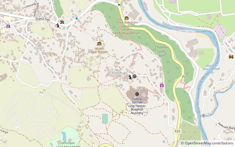 chobhar kathmandu location map
