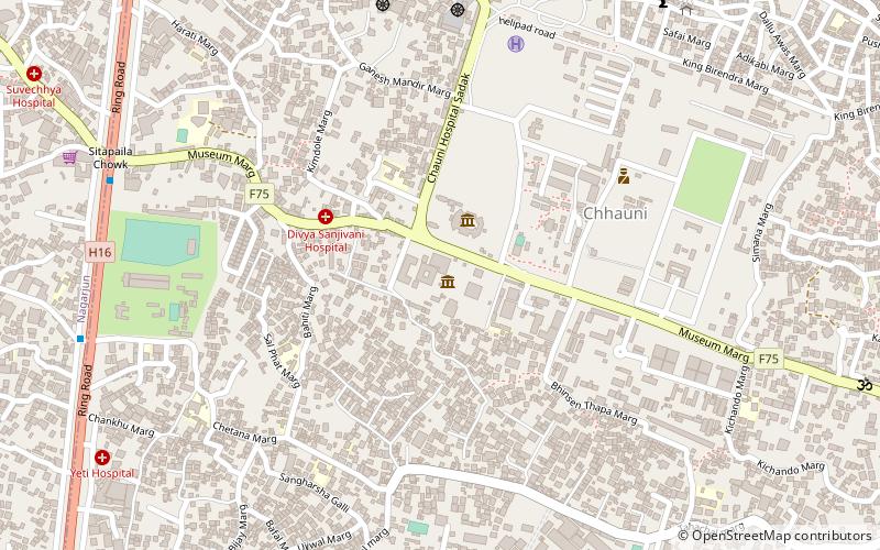 nepal olympic museum kathmandu location map