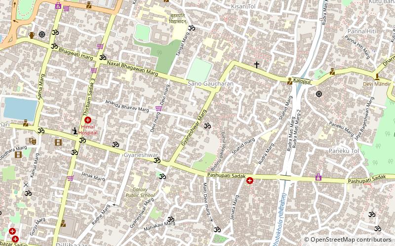 gyaneshwar katmandu location map