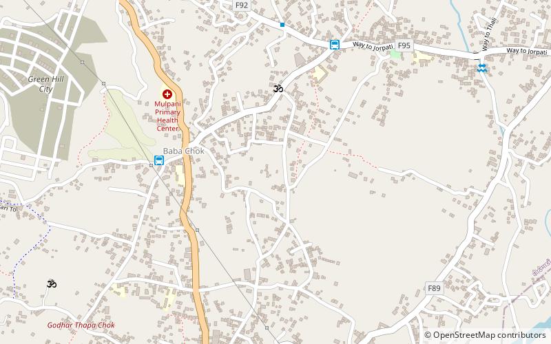 mulpani cricket stadium kathmandu location map