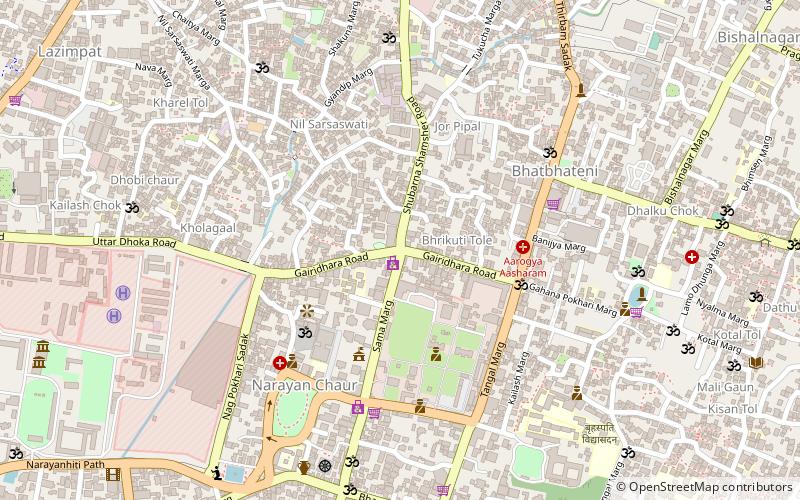 gairidhara kathmandu location map