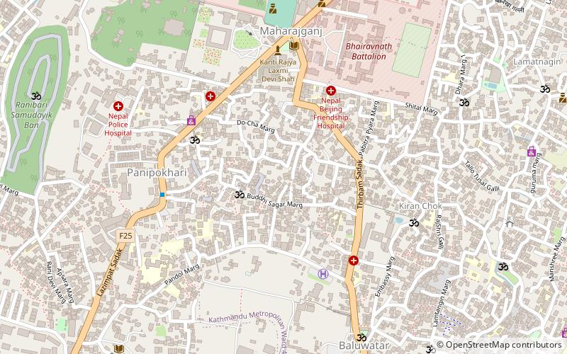 baluwatar kathmandu location map