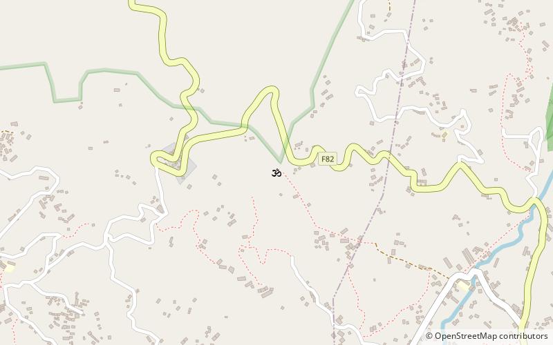 Jhor waterfall location map