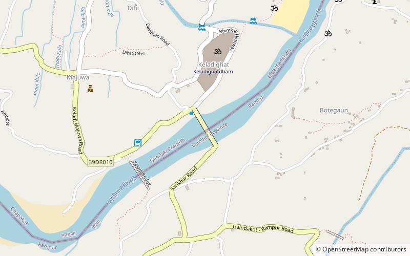 Keladighat bridge location map