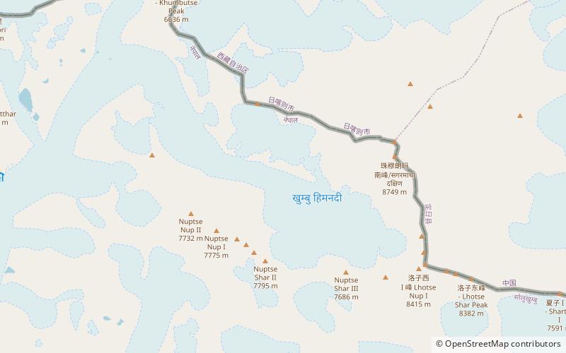 Western Cwm location map