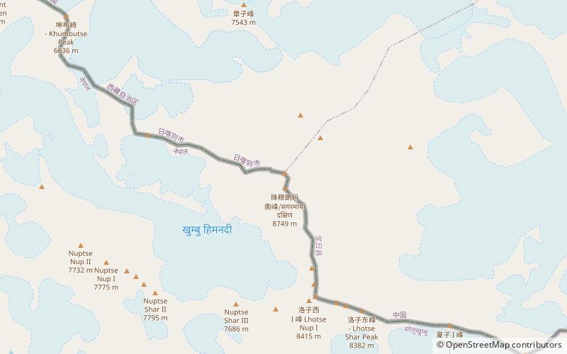 Hillary Step location map