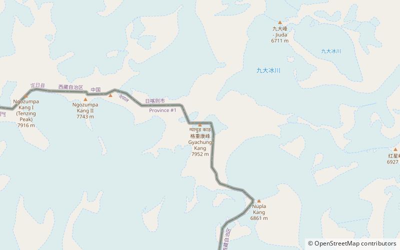 Gyachung Kang location map