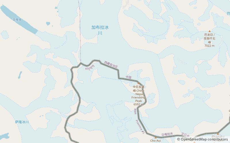 Nangpa La location map
