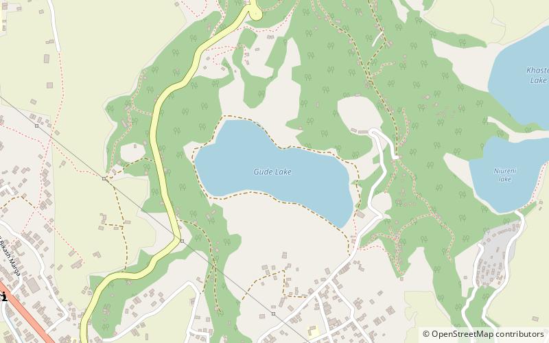 gude lake pokhara location map